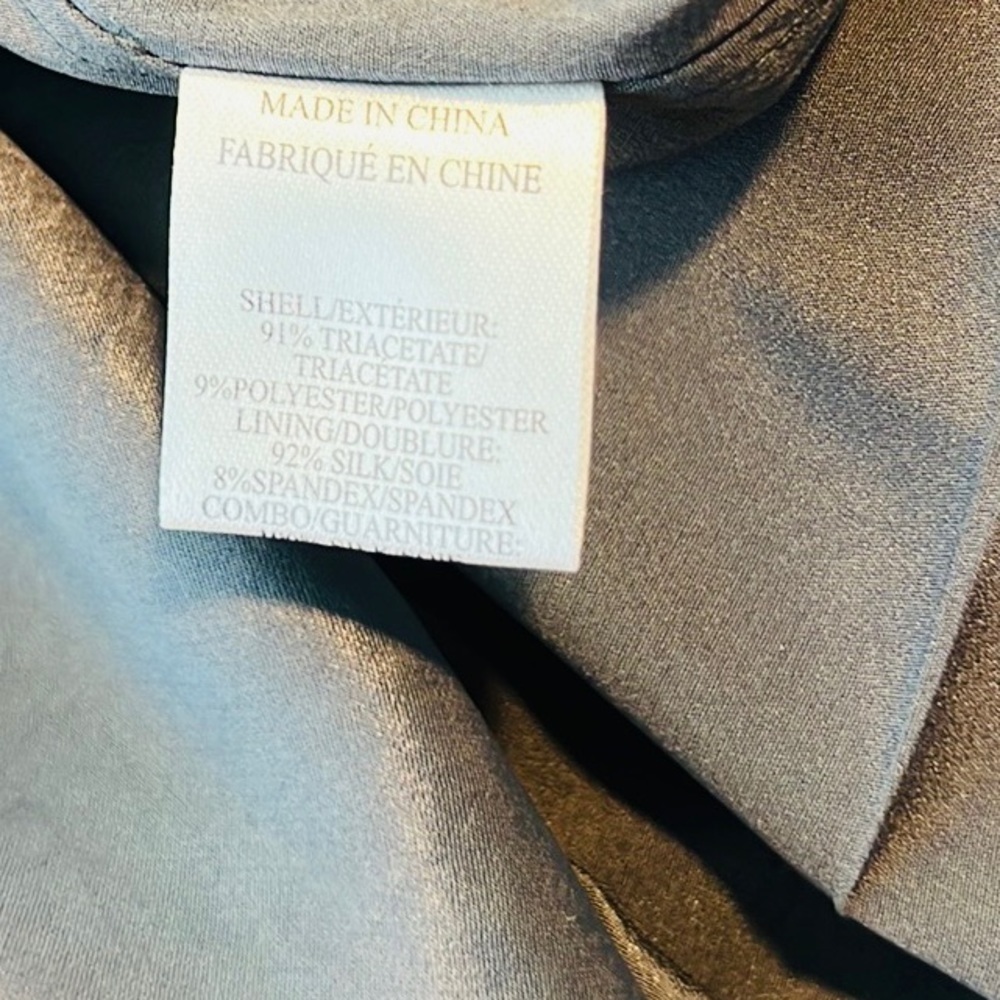 Helmut Lang,Benny Dress,Stunning Shimmer,Asymmetrical,Side-Zip, EUC, Size 6 - Picture 12 of 17